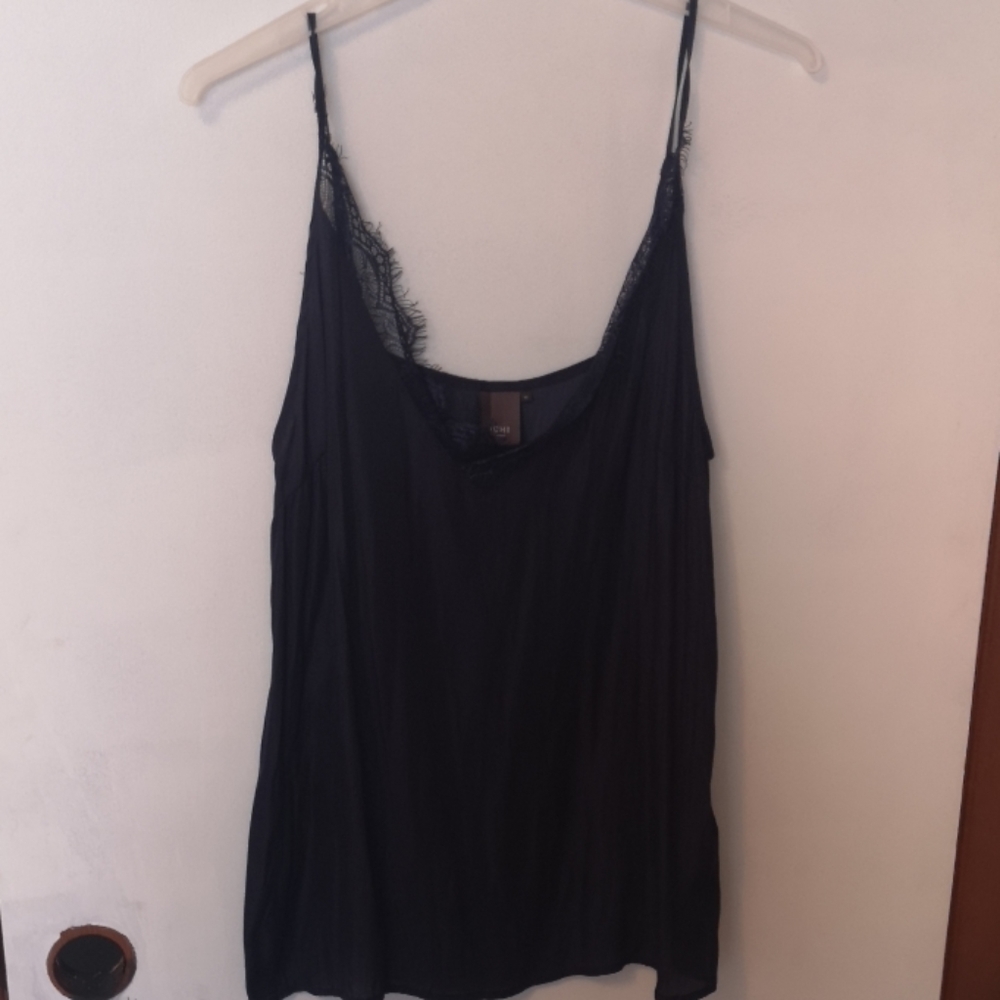 Navy lace camisole